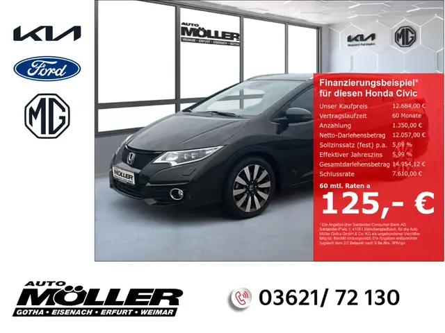 Honda Civic Tourer 1.8 Lifestyle Park-Assistent Navi LED Mehrz
