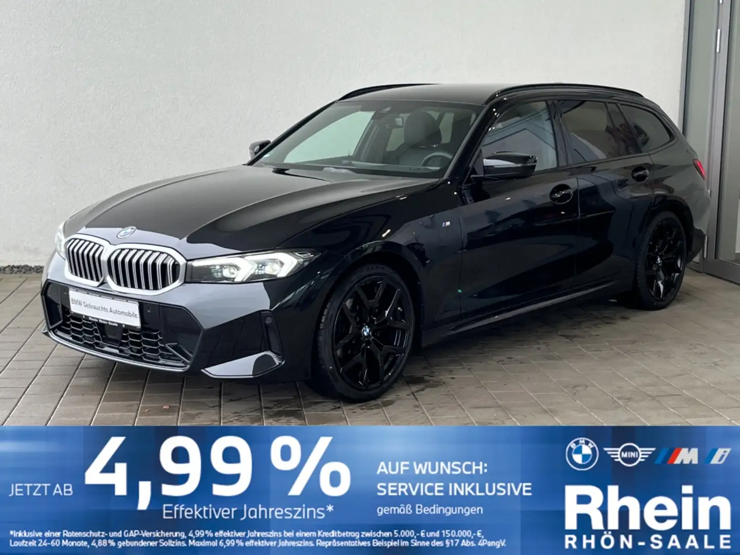 BMW 318 d Touring LCI II M Sportpaket AHK.KomZ.ParkA Noir - 1