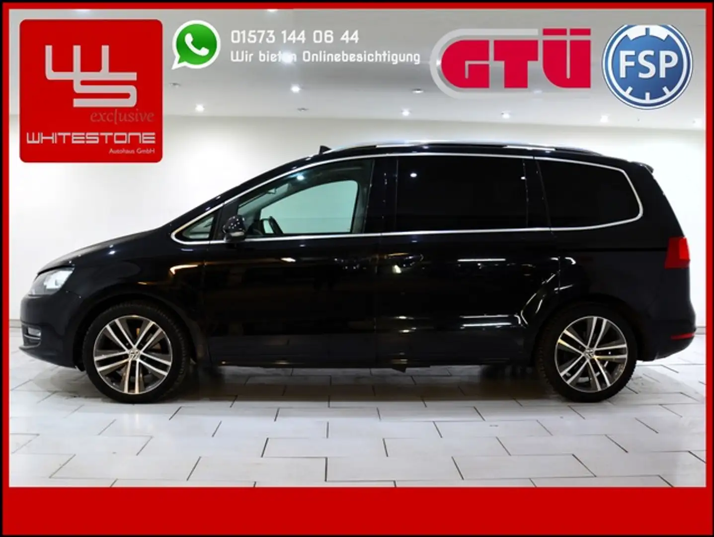 Volkswagen Sharan Highline 2,0 TSI DSG / Gr. Garantie incl. Černá - 1