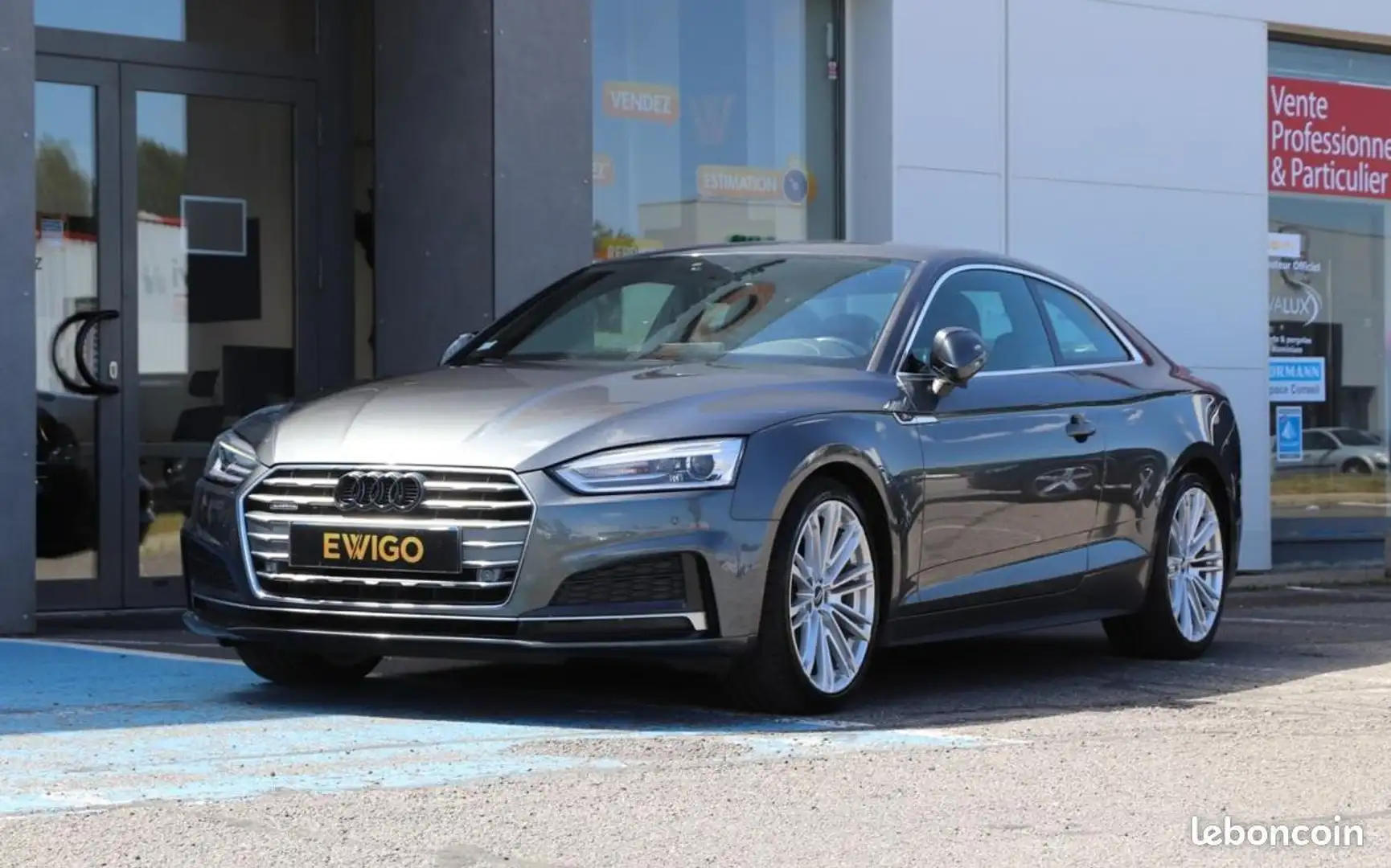 Audi A5 COUPE 2.0 40 TDI 190ch S-LINE QUATTRO BVA VIRTUAL  Gris - 2