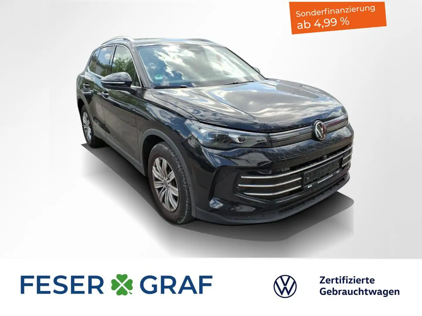 Volkswagen Tiguan 2.0 TDI Elegance DSG Navi / AHK / Kamera / LED Mat Schwarz - 1