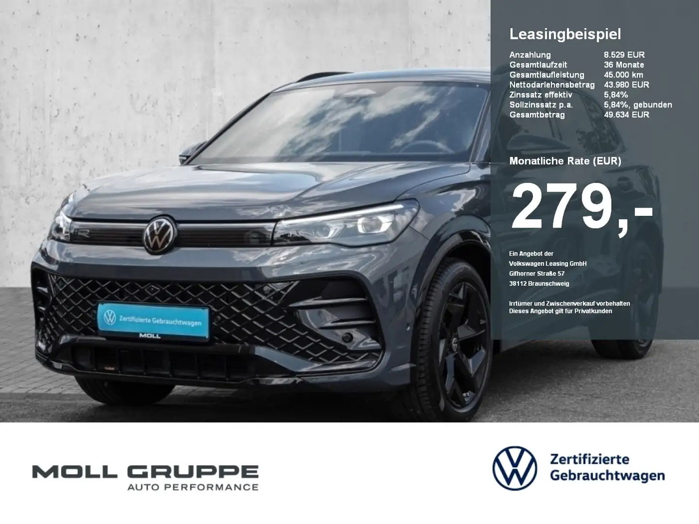 Volkswagen Tiguan 1.5 eTSI DSG R-Line NAVI LED ACC MASSAGE Gri - 1