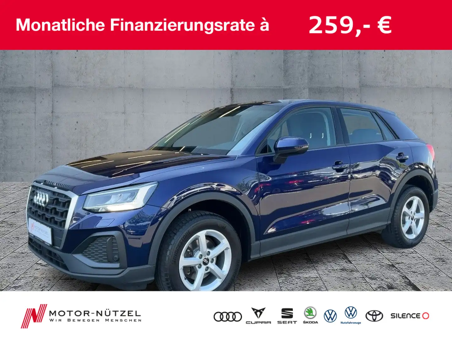 Audi Q2 30 TFSI LED+RFK+ACC+SHZ+16"LM Blau - 1