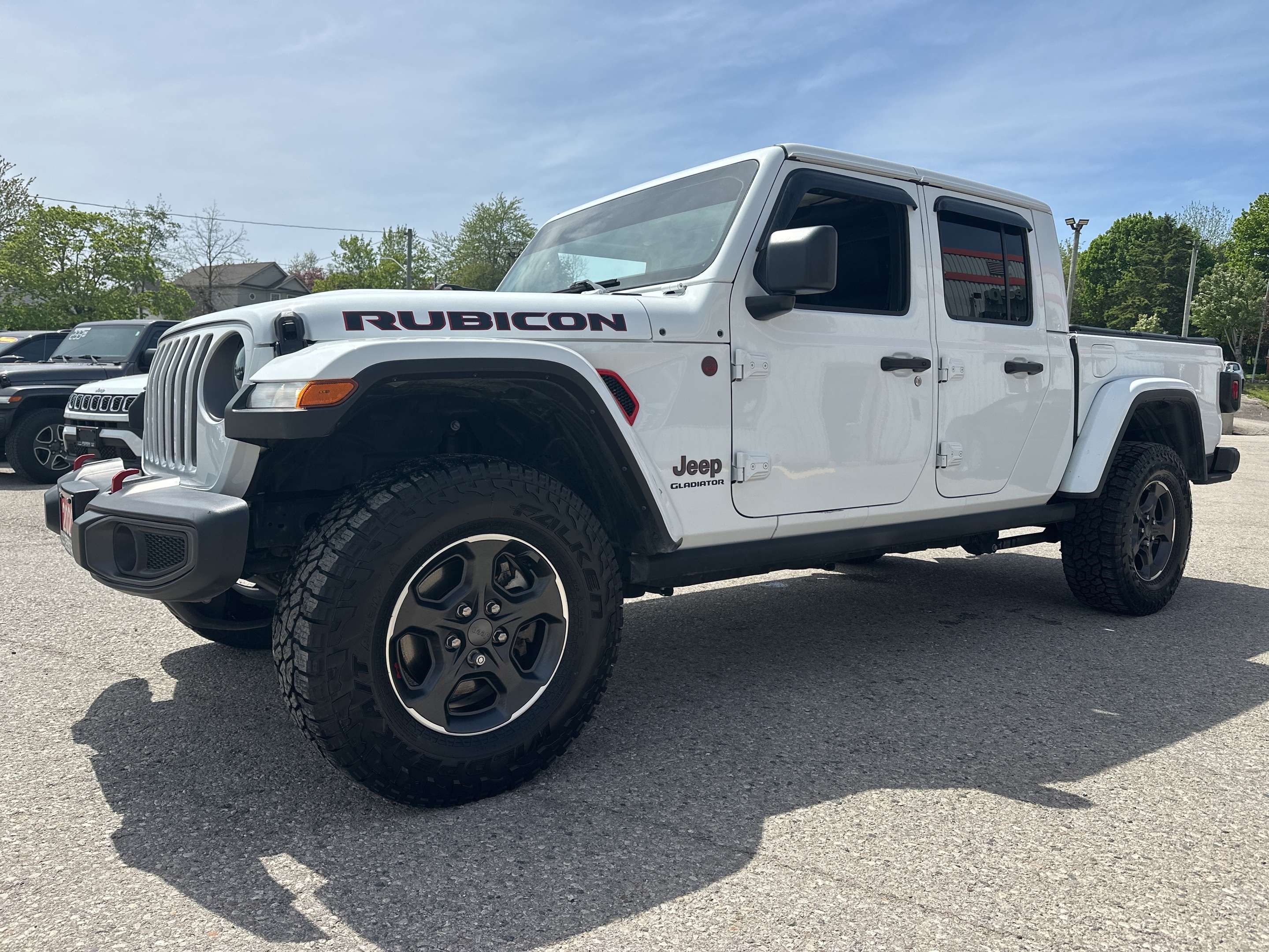 White 2023 Jeep Gladiator Pickup Truck Four-Wheel Drive
