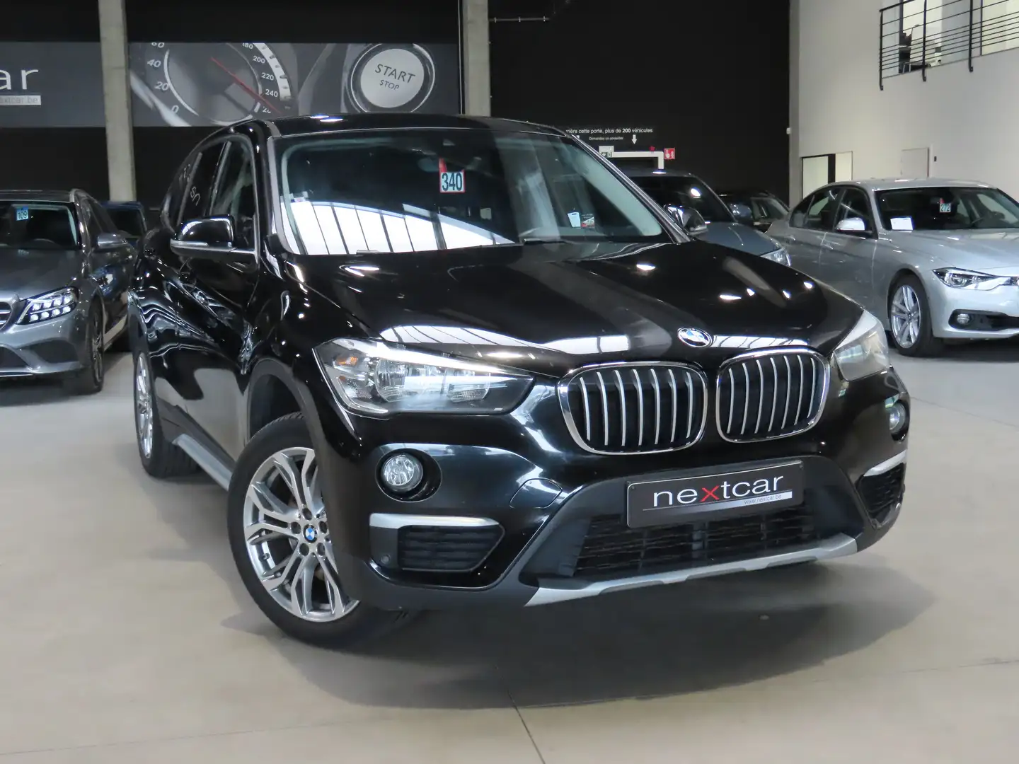 BMW X1 16d XLine ***NAVI-CRUISE-CUIR-JA18''*** Negro - 2