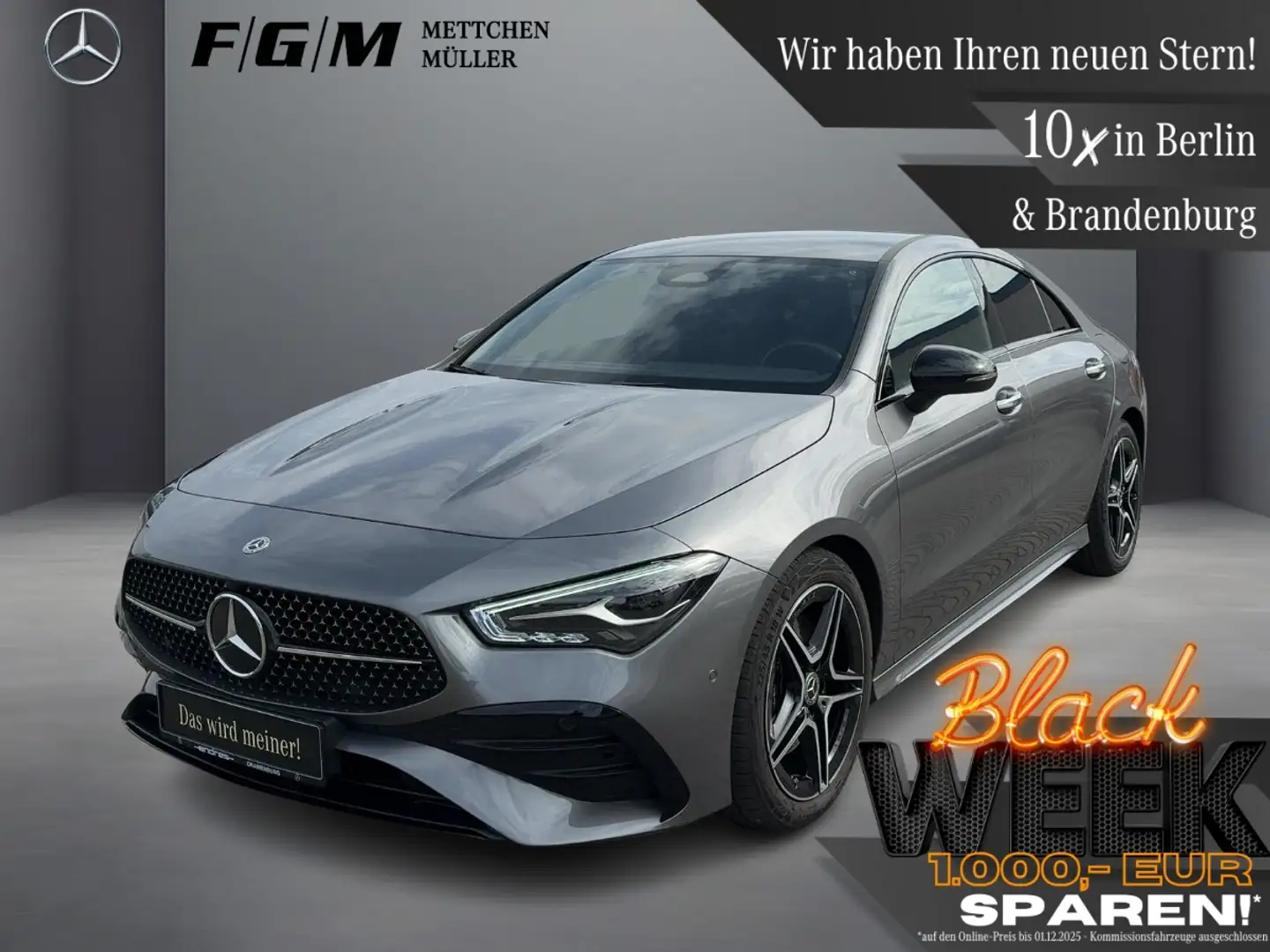 Mercedes-Benz CLA 220 4M Coupe AMG Line Advanced+ KeyGo|TWA Gris - 1