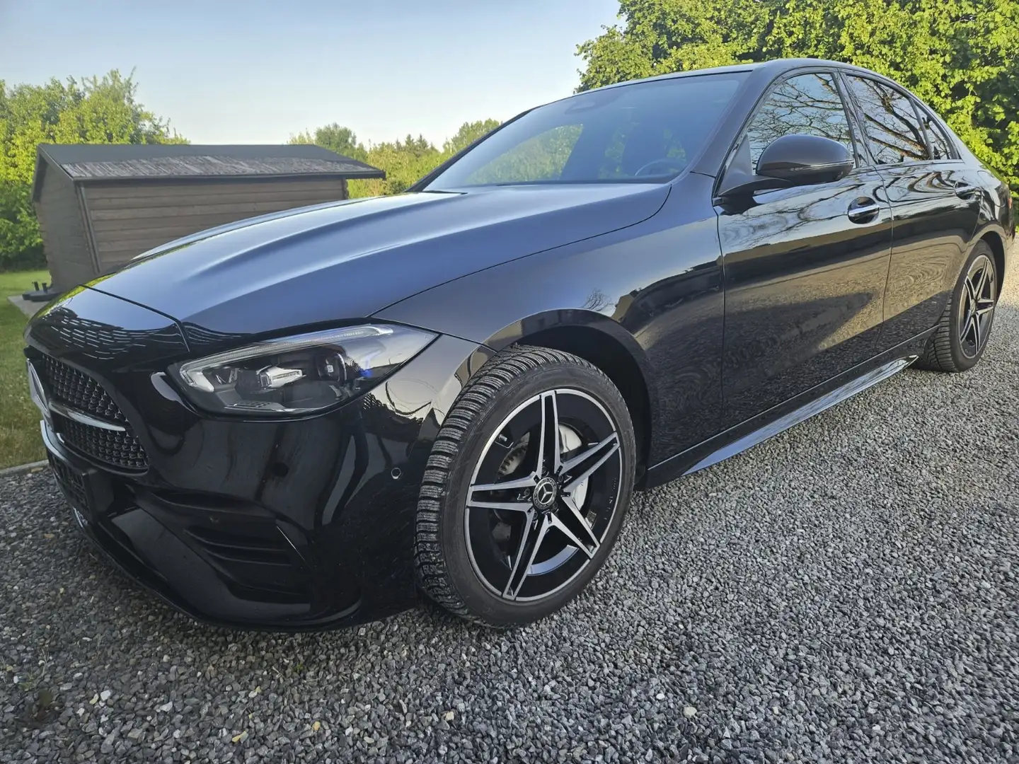 Mercedes-Benz C 300 C 300 e AMG Line Toit Pano Night Pack 360°Cam Noir - 2