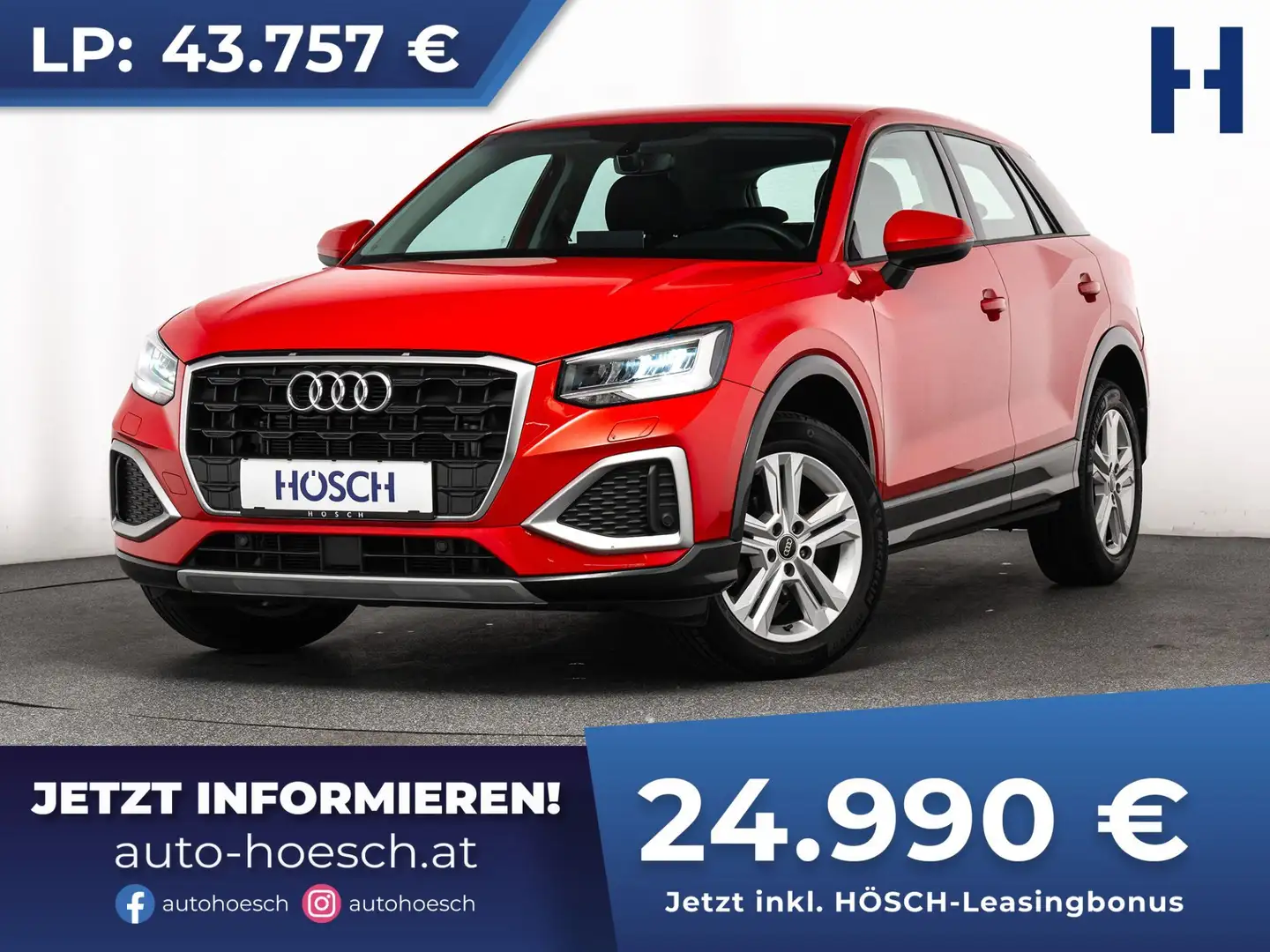 Audi Q2 35 TFSI Advanced Aut. EXTRAS ERSTBESITZ Rot - 1