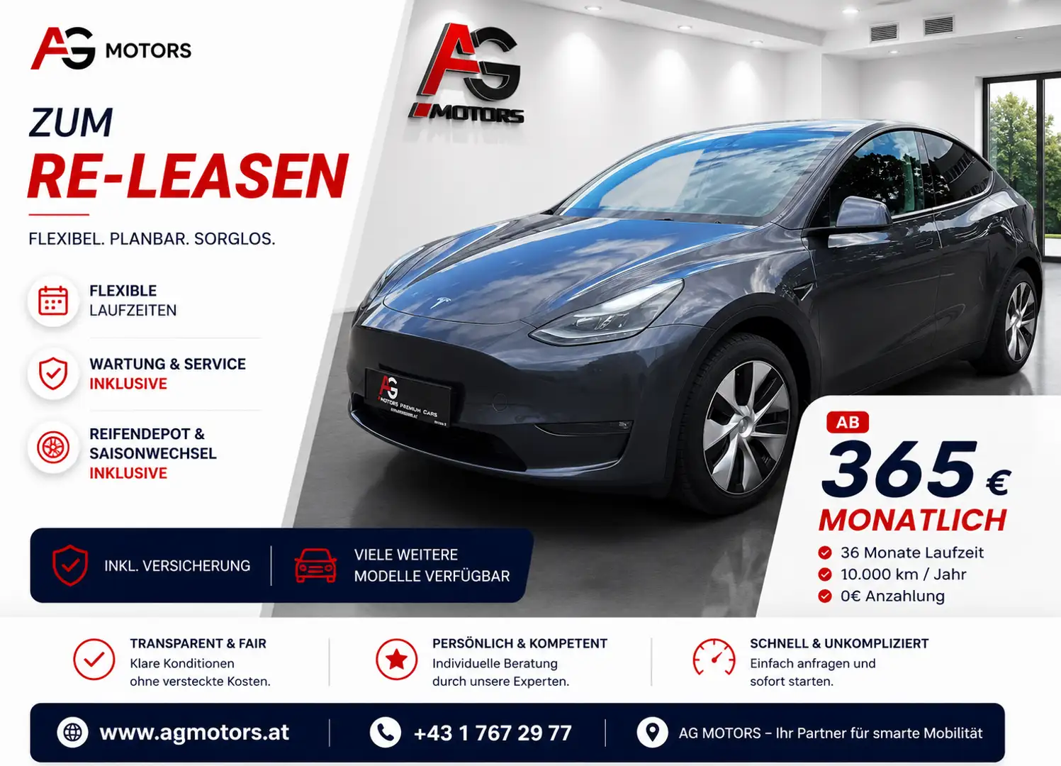 Tesla Model Y AWD 79kWh Performance Grau - 1