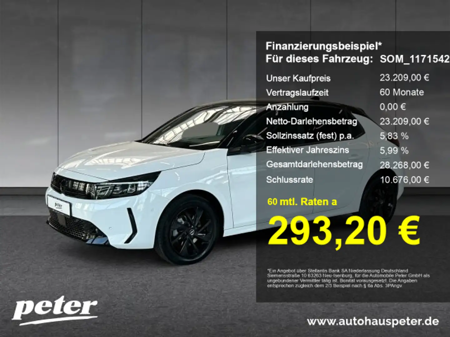 Opel Corsa Corsa F 1.2 GS Mildhybrid (eDTC) LH SH Weiß - 1