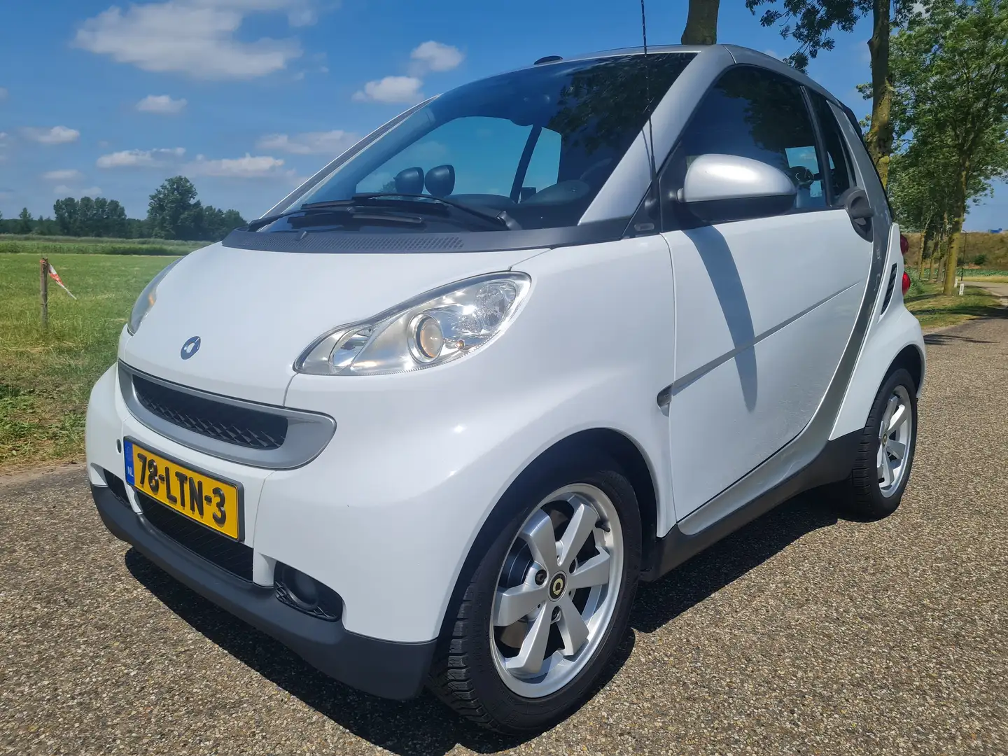 smart forTwo forTwo 1.0 mhd Pulse Cabrio Wit - 1
