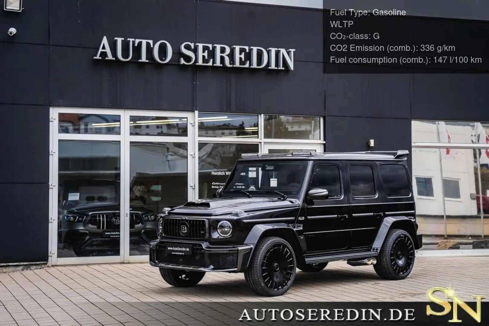 Mercedes-Benz G 63 AMG BRABUS B800 SUPERBLACK IN STOCK FACELIFT Zwart - 1