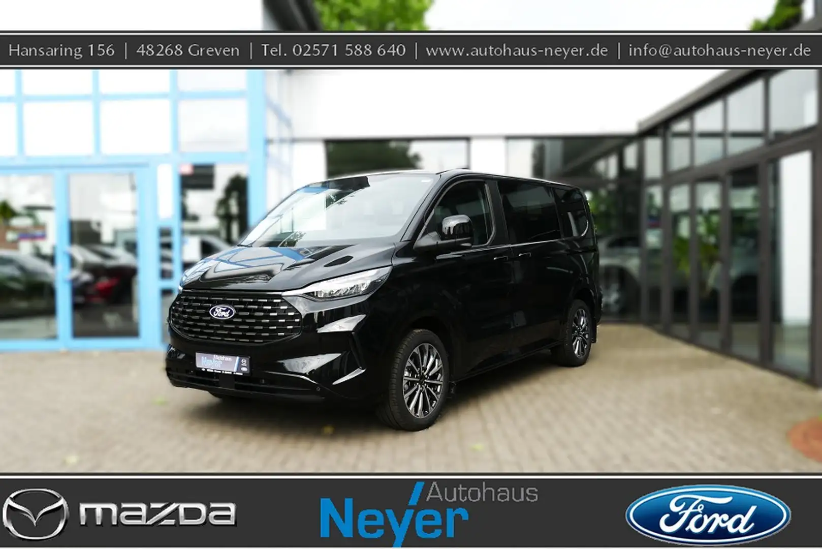 Ford Tourneo Custom Bus 320 L1 Titanium X FWD *5Jahre Garantie* *NAVI Zwart - 1