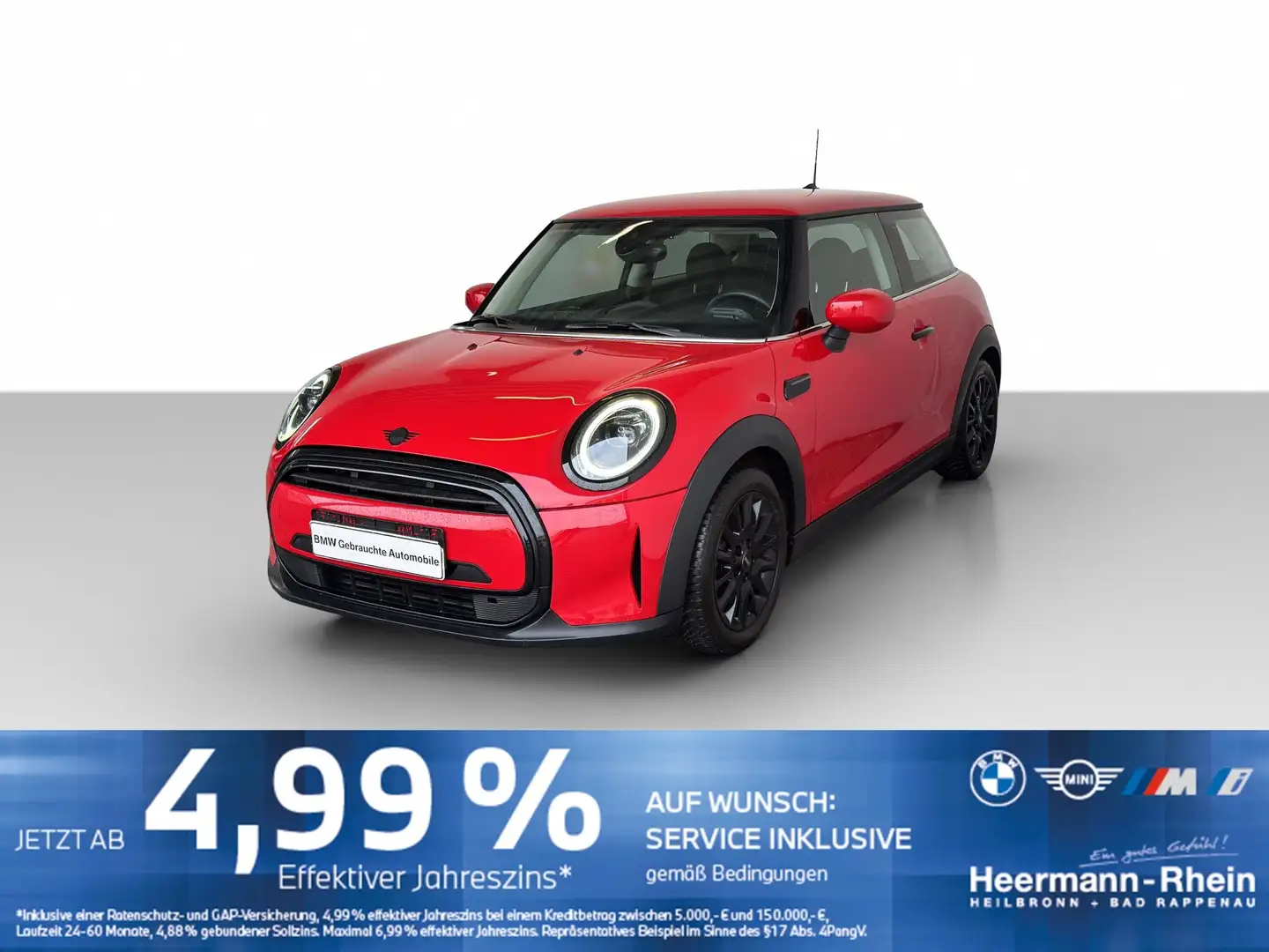 MINI Cooper 3-trg. Aut. Exclusiv Navi.DriveAss.LED. Rot - 2