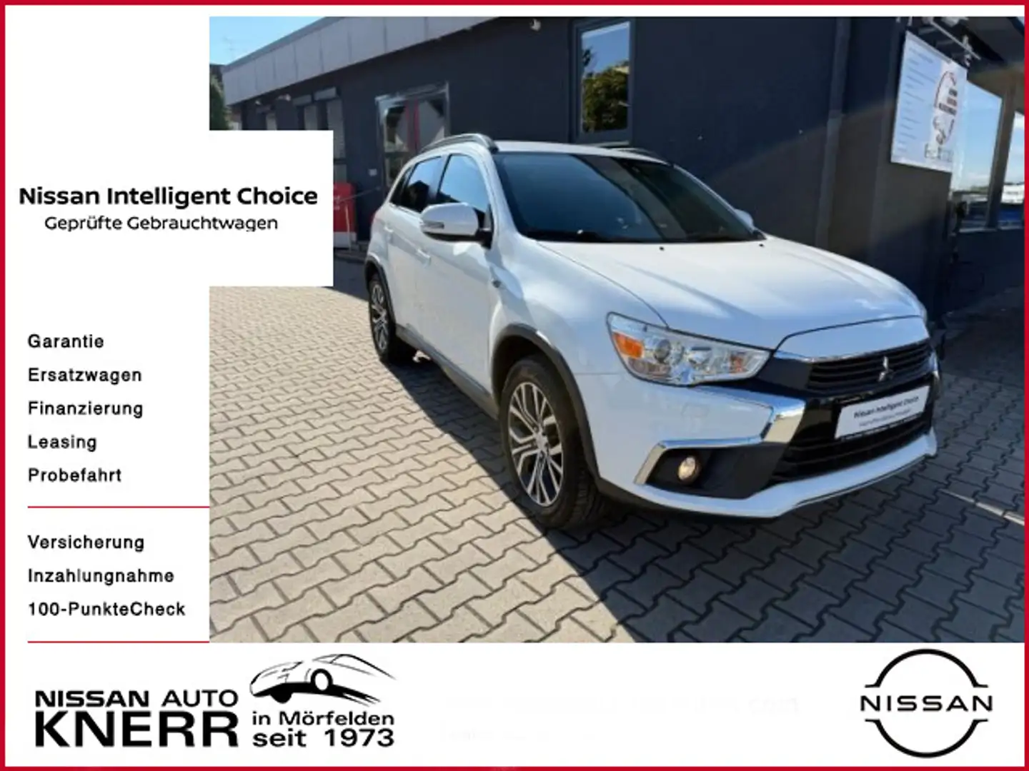 Mitsubishi ASX 2,2 DI-D Diamant Edition+ 4WD Weiß - 1