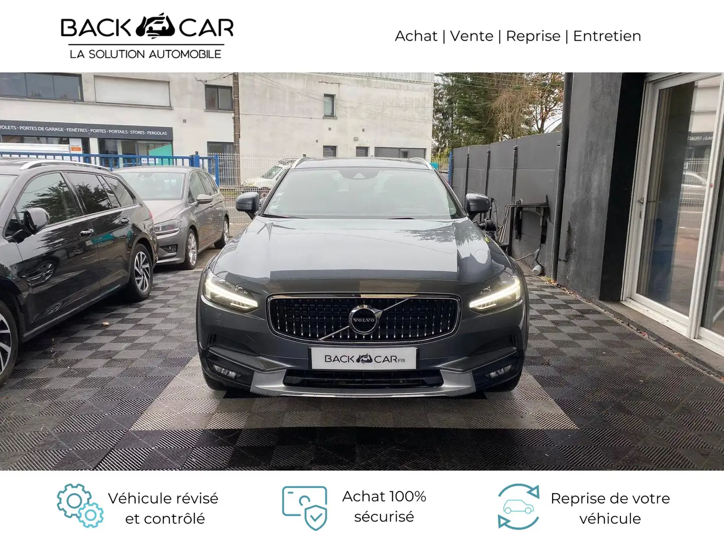 Volvo V90 Cross Country D4 AWD 190 ch Geartronic 8 Gris - 2