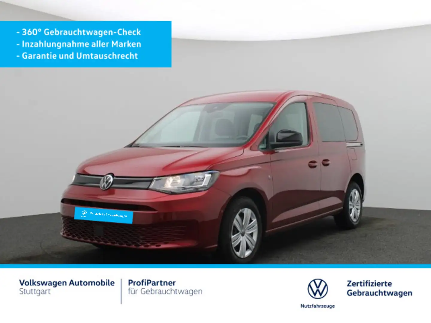 Volkswagen Caddy DSG 1.5 TSI Euro 6e AHK Navi ACC Klima Rot - 2
