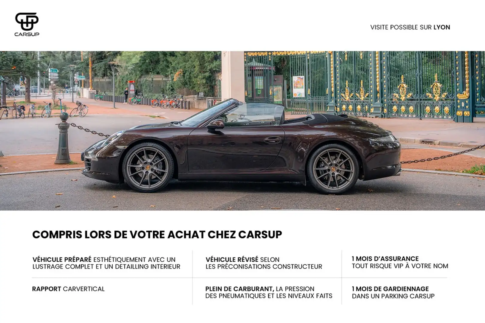 Porsche 911 Carrera Cabriolet Type 991.1 PDK 350cv - Acajou métallisé et Cocoa Braun - 2