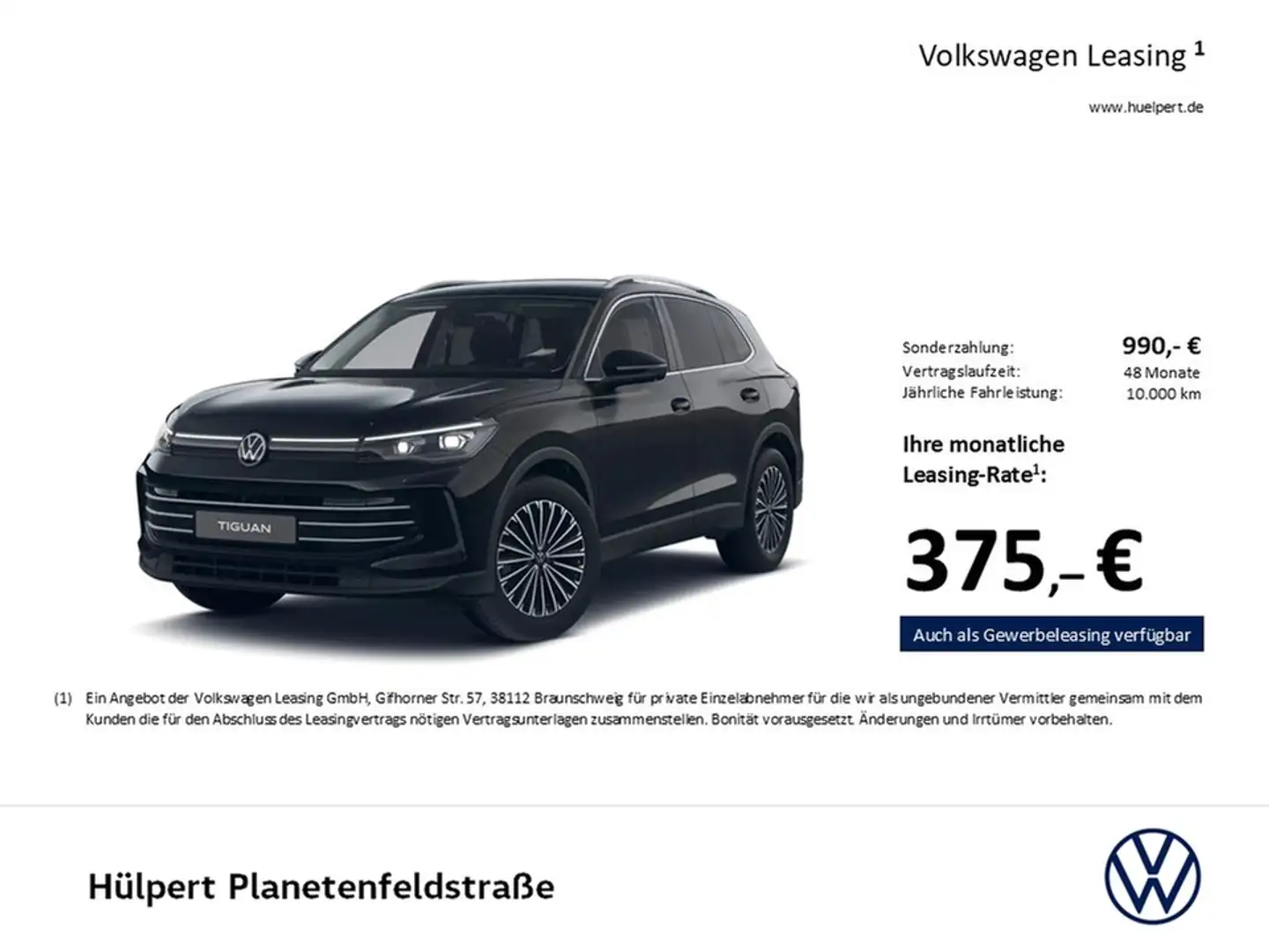 Volkswagen Tiguan 1.5 eTSI ELEGANCE NEUES MODELL AHK 360CAM Nero - 2