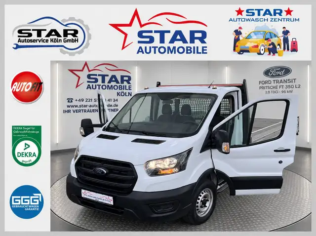 Ford Transit Pritsche FT 350 L2 2.0 TDCi DPF 96 KW Sitz Paket 2 Schlechtwege Paket 2 Anhängerkupplung Berganfahr As.