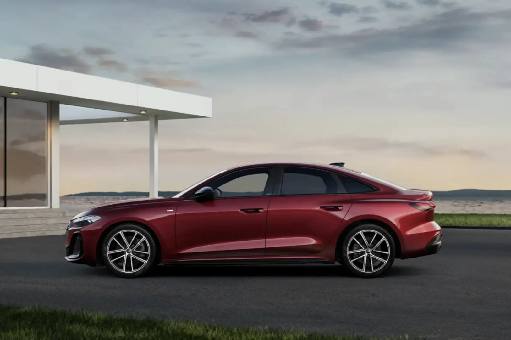 Audi A5 2.0TDI Black line S tronic 150kW Rojo - 2
