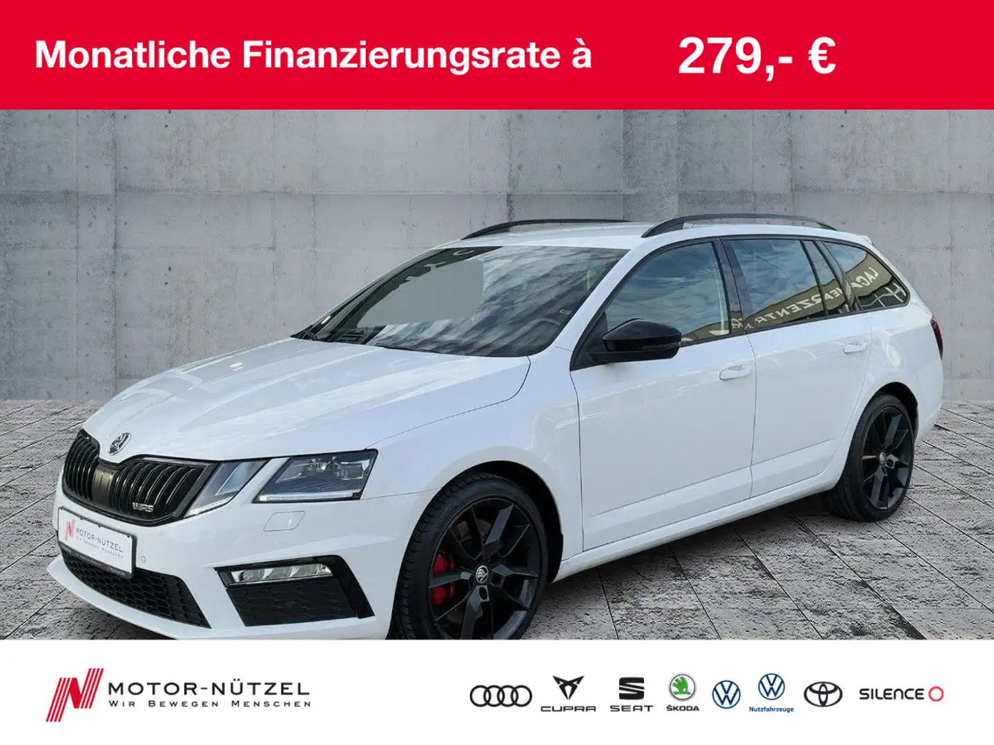 Skoda Octavia 2.0 TSI RS LED+2xPDC+GRA+DAB+BT+KEYLESS Weiß - 1