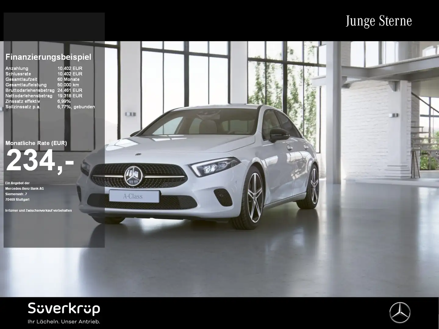 Mercedes-Benz A 250 e Limousine NIGHT PROGRESSIVE DISTR KAMERA Weiß - 1