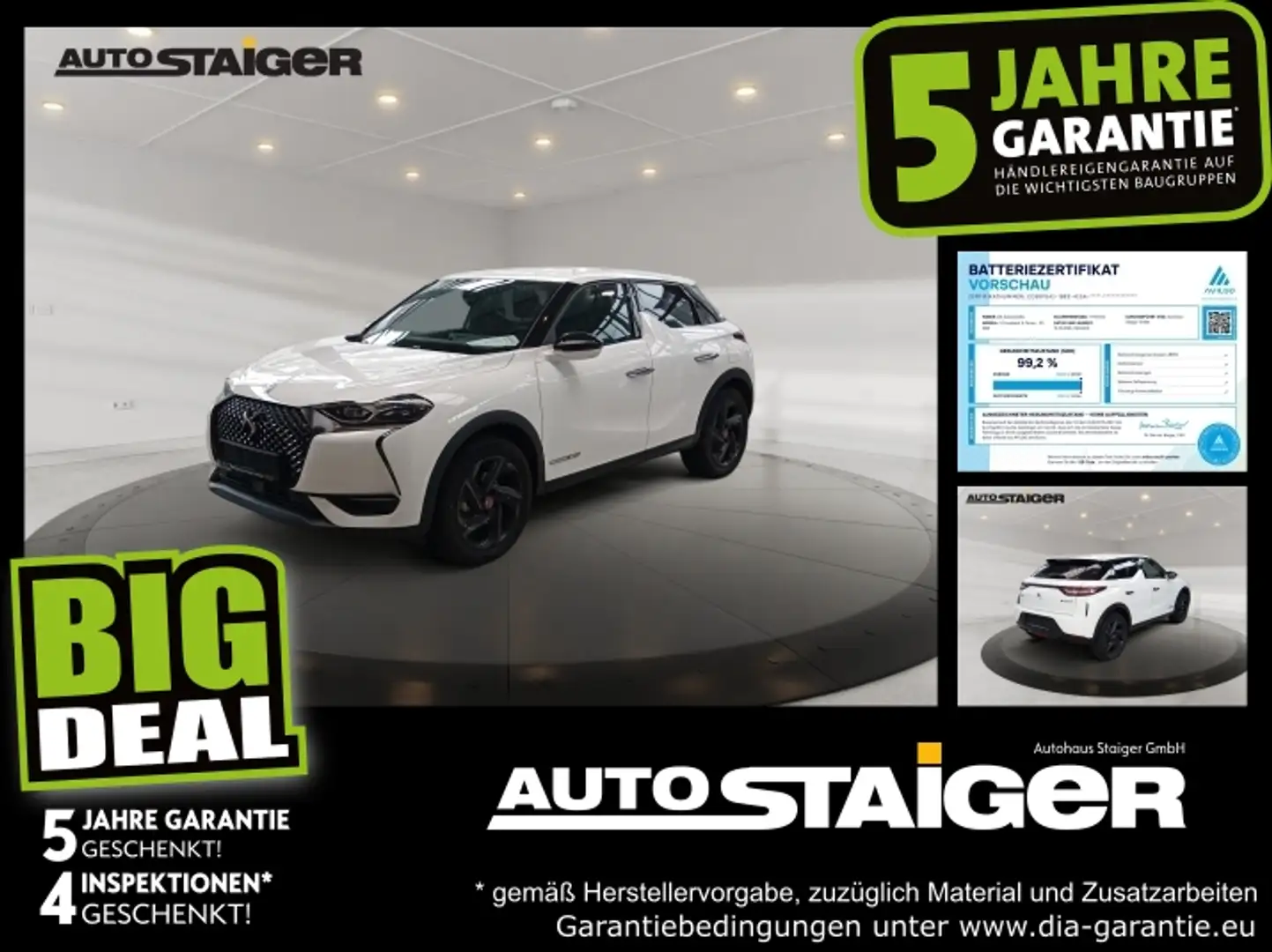 DS Automobiles DS 3 Crossback DS3 Crossback E-Tense Performance Line + Navi Alb - 1