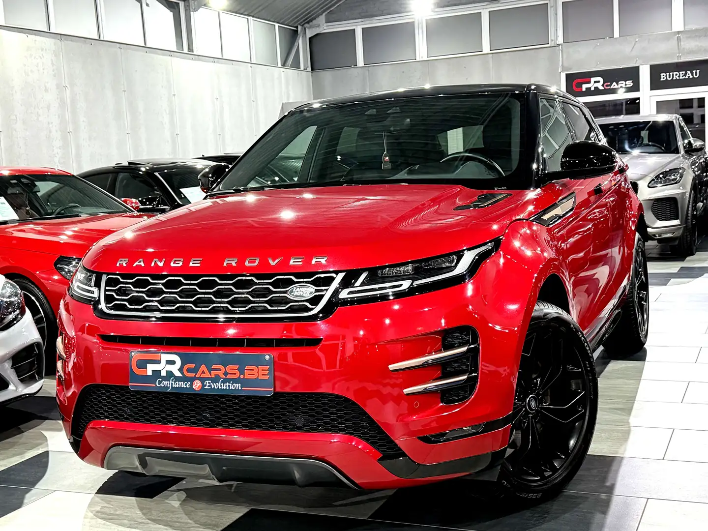 Land Rover Range Rover Evoque 2.0 Turbo MHEV 4WD P200 R-Dynamic 1e Main Rouge - 1
