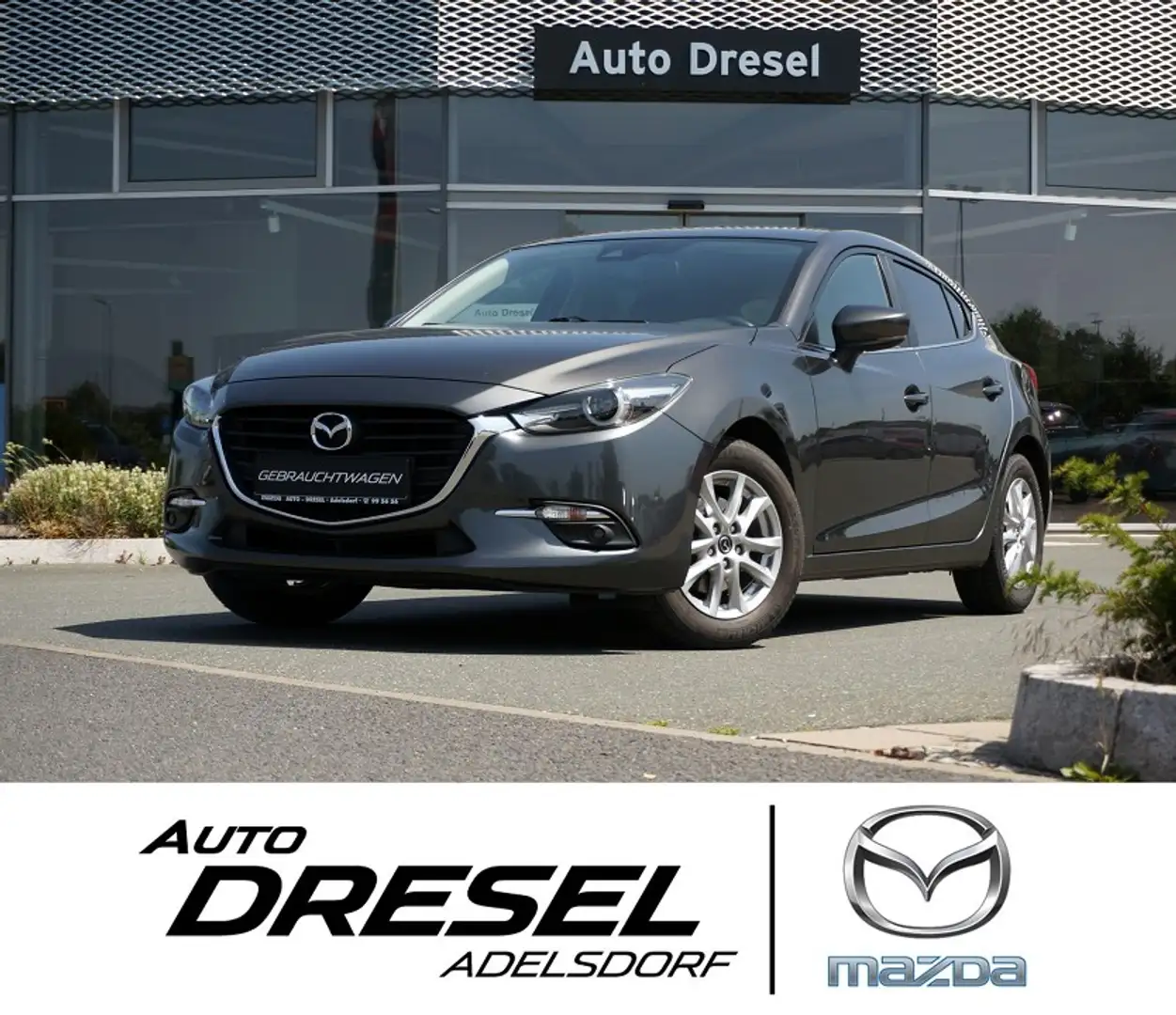 Mazda 3 5-Türer ExclusiveLine | Skyactiv-G 120 Exclusive-L Grau - 1