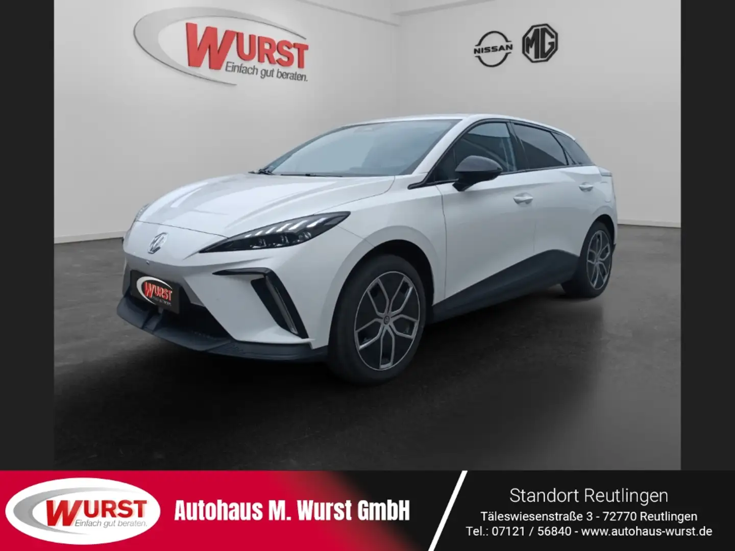 MG MG4 My 24 Luxury 64kwh Wärmepumpe Carplay Sitzheizung Weiß - 1