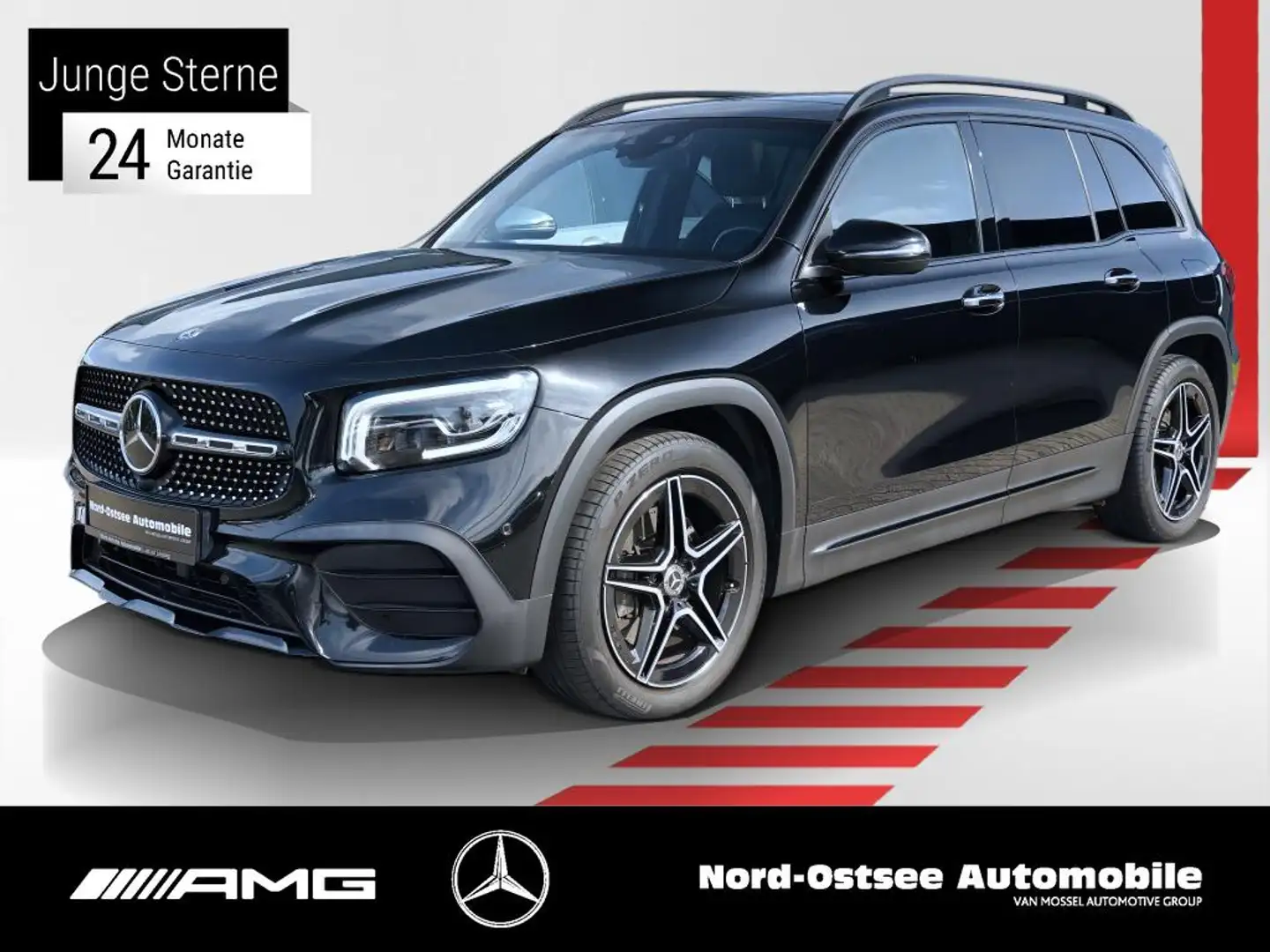 Mercedes-Benz GLB 220 d 4M AMG NIGHT MULTI PANO PARKPAKET DAB Noir - 1