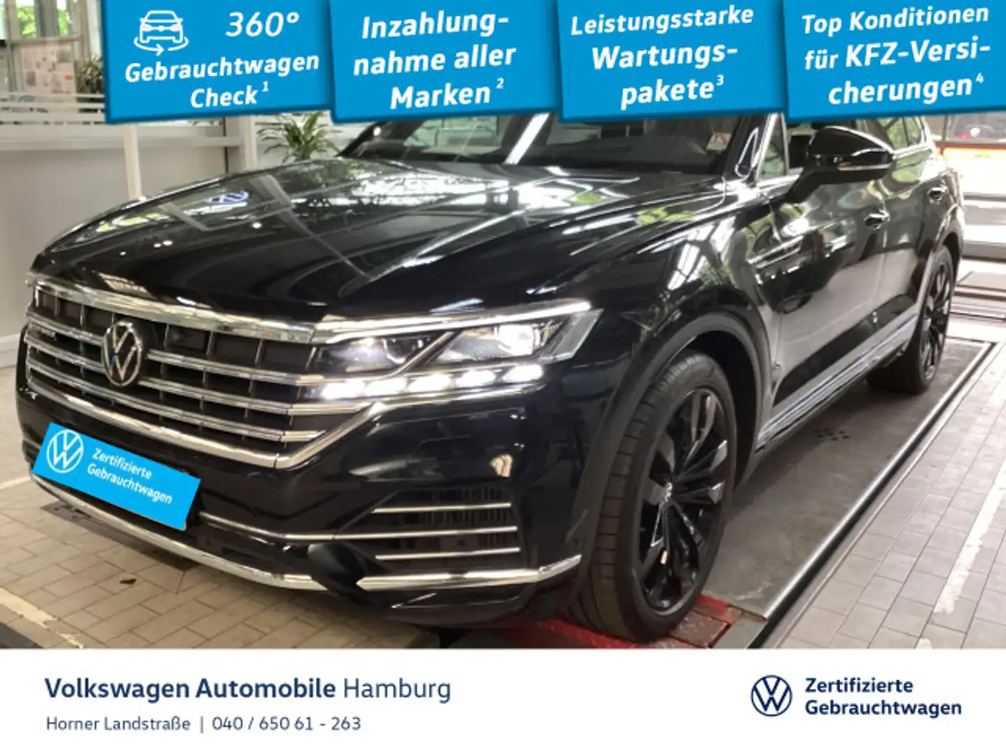 Volkswagen Touareg eHybrid Elegance 4Motion 3.0 V6 TSI AHK Schwarz - 1
