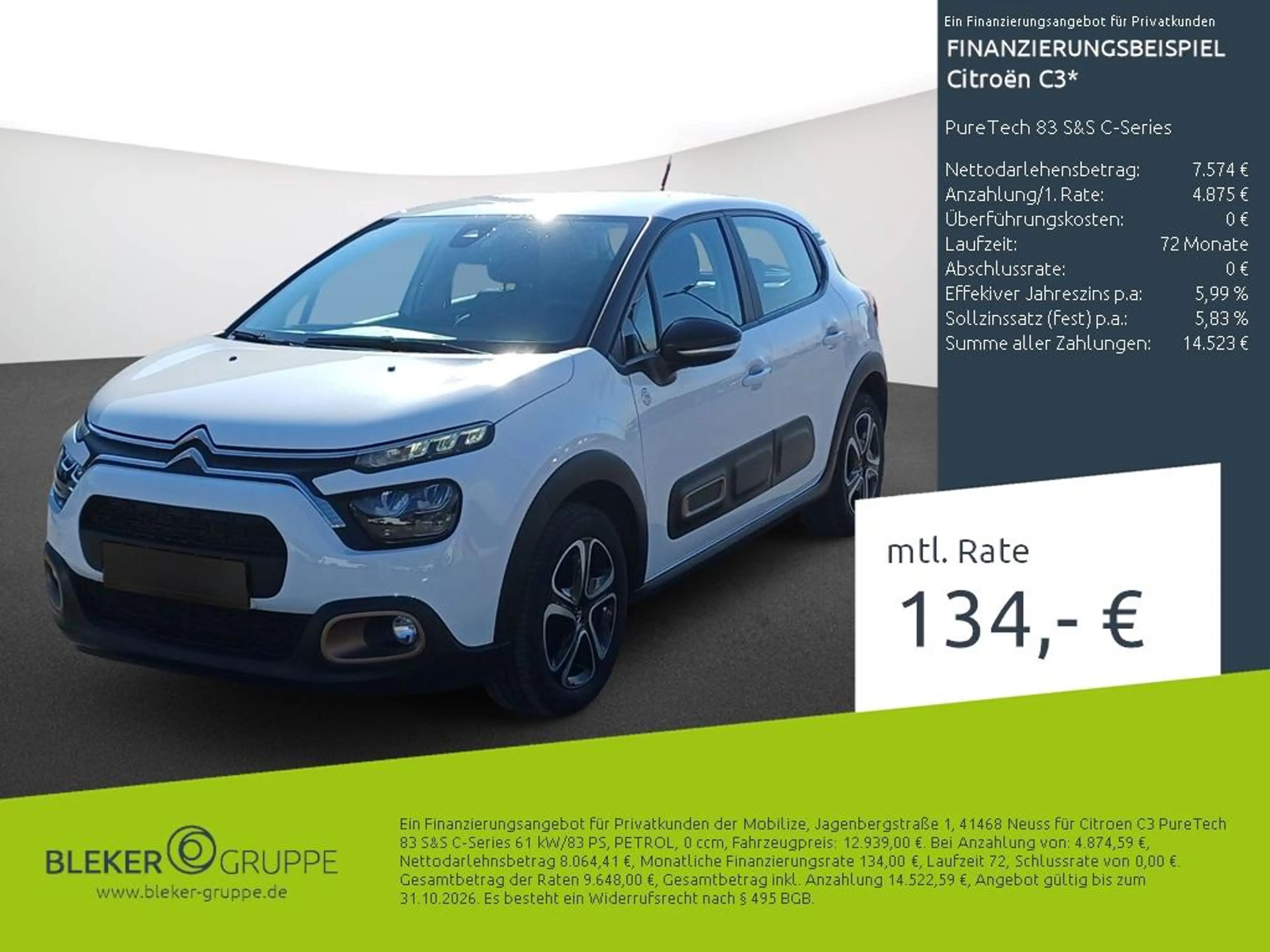 Citroen C3 PureTech 83 S&S C-Series