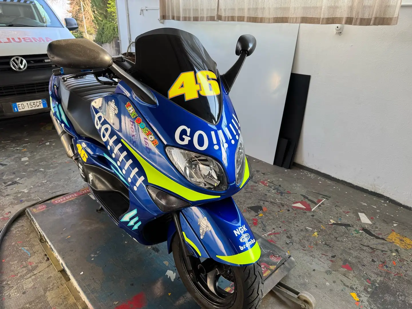Yamaha TMAX 500 carburatori Bleu - 1