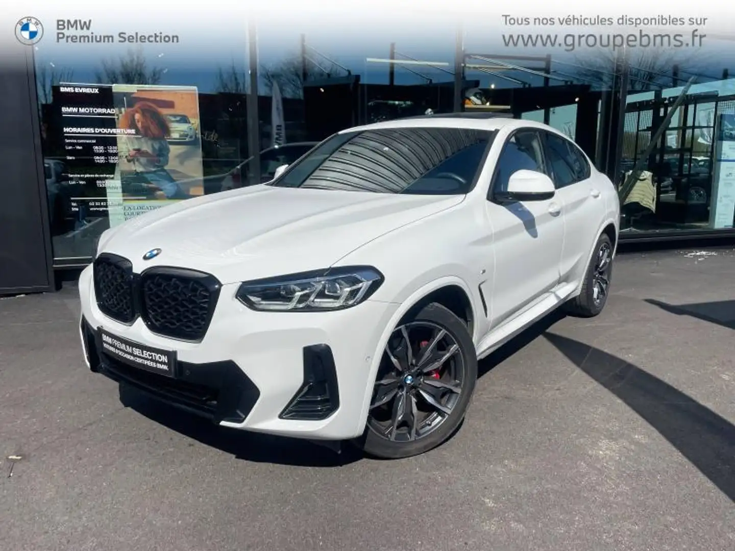 BMW X4 xDrive30d 286ch M Sport Blanc - 1