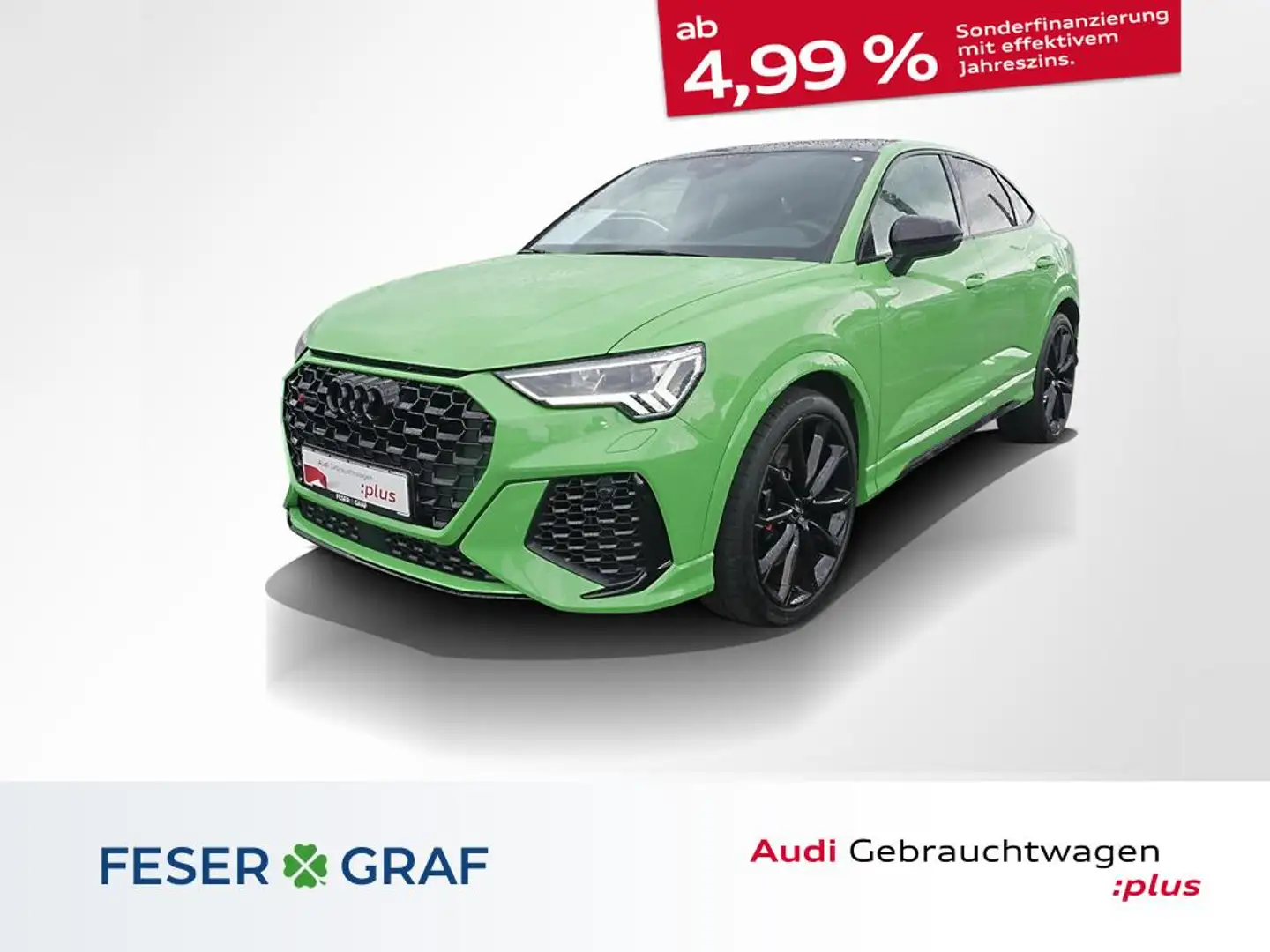 Audi RS Q3 Sportback S tronic AHK Sonos 360° Pano Navi Grün - 1