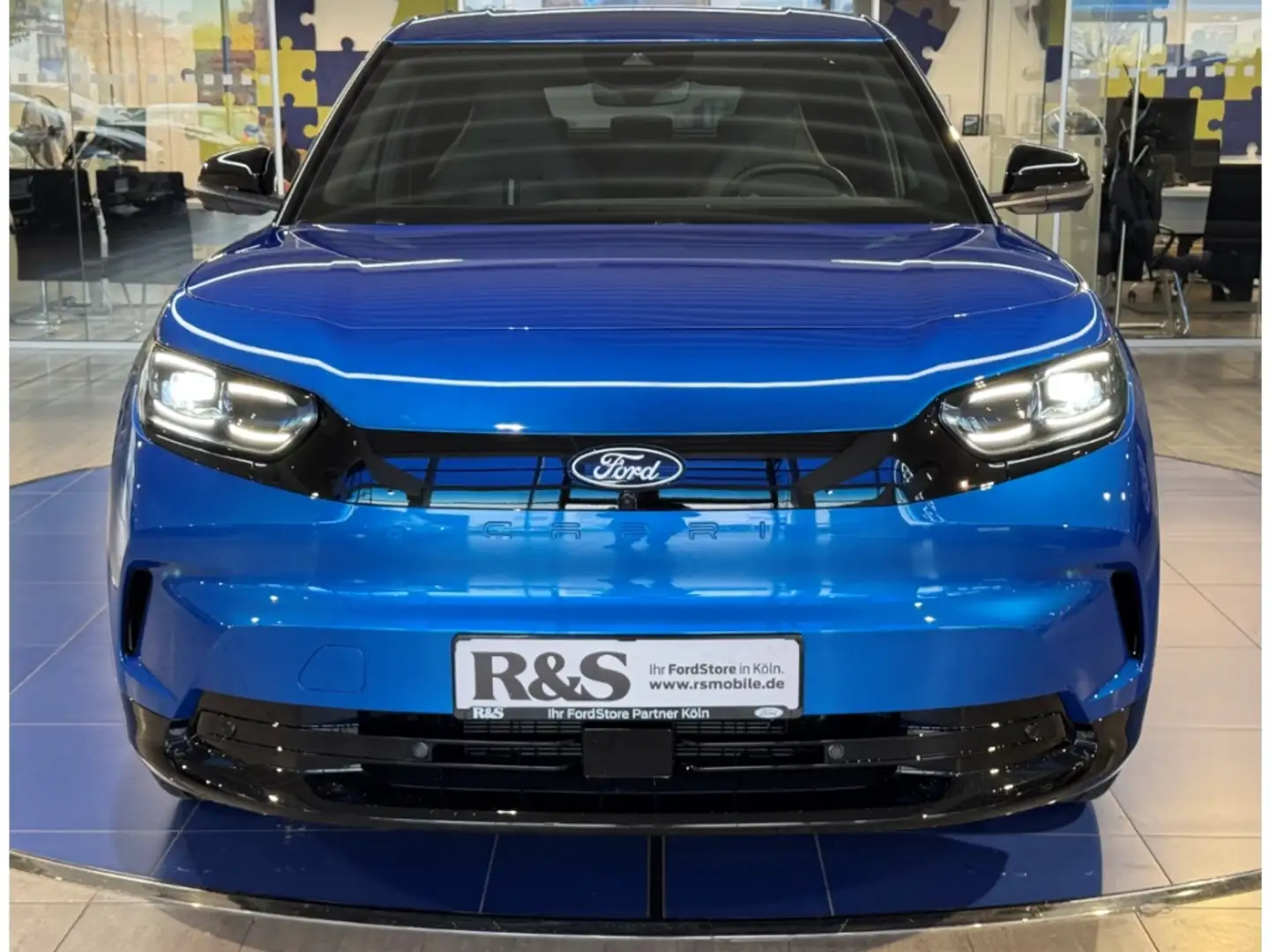 Ford Capri 77kWh Extended Range AHK+Tempomat-adaptiv+LED+360° Albastru - 2