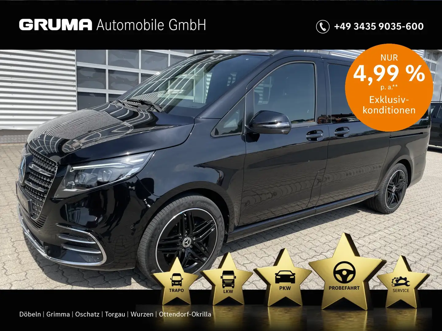 Mercedes-Benz V 250 V 250 d STYLE L AMG LINE+STYLE+EL.TÜREN+LED+NAVI Schwarz - 1