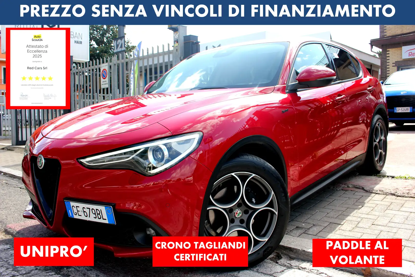 Alfa Romeo Stelvio SPRINT 2.2 190 CV Q4 TAGLIANDI ALFA ROMEO - 1