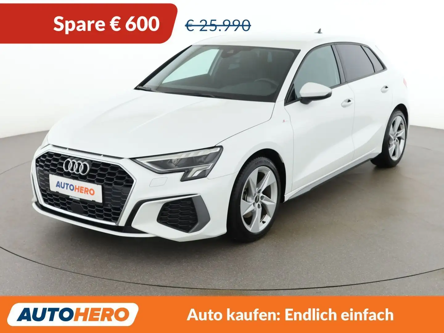 Audi A3 30 TFSI Mild-Hybrid S line Weiß - 1