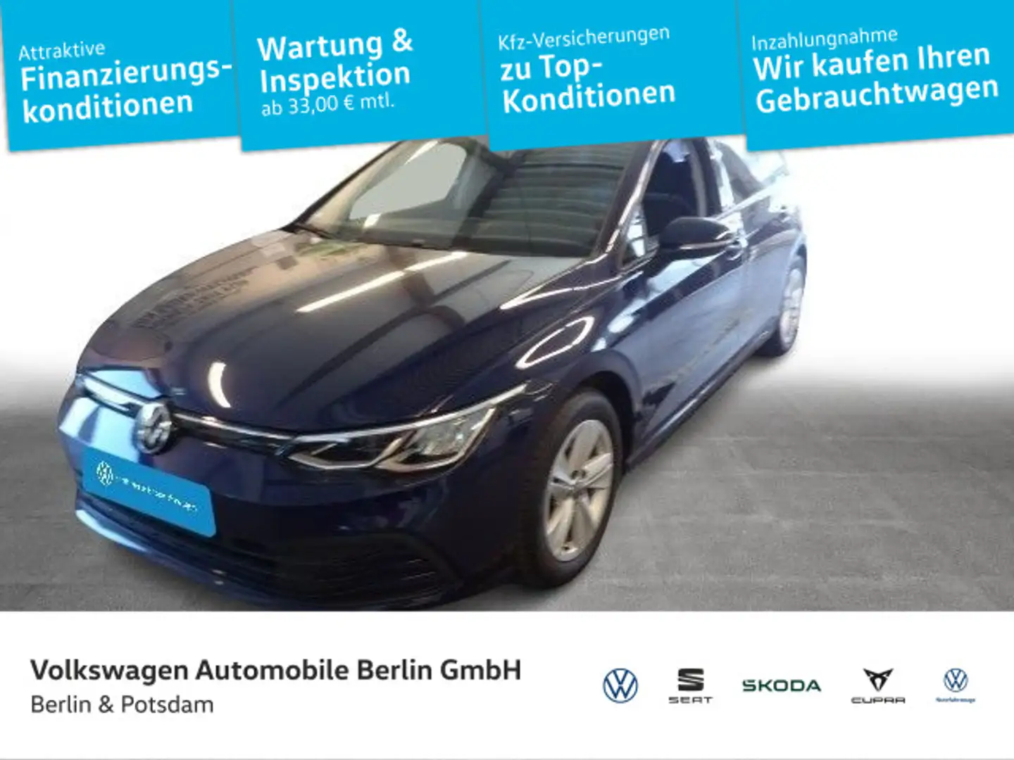 Volkswagen Golf Variant 1.0TSI DSG LIFE NAVI LED PDC SHZ Blau - 1