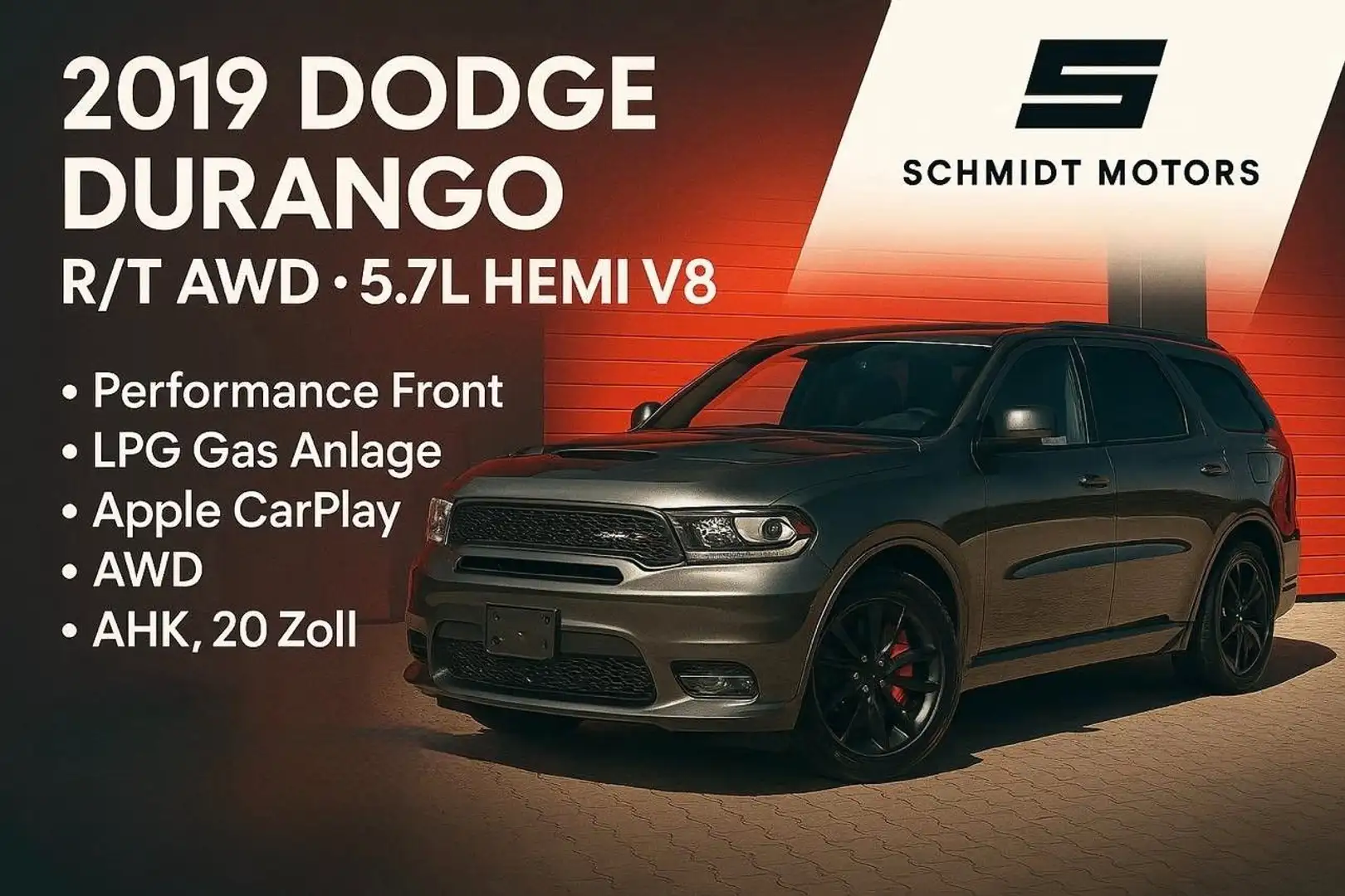 Dodge Durango 5.7 RT*7 Sitze*AWD*AHK*20 Zoll*Performance*LPG Gri - 1