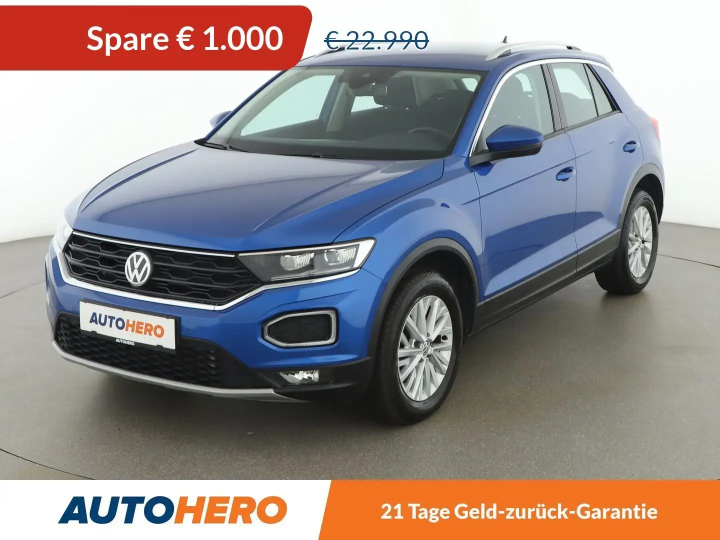 Volkswagen T-Roc 2.0 TDI Design 4Motion Aut. *LED*ACC*SPUR*TOT*AHK* Blau - 1