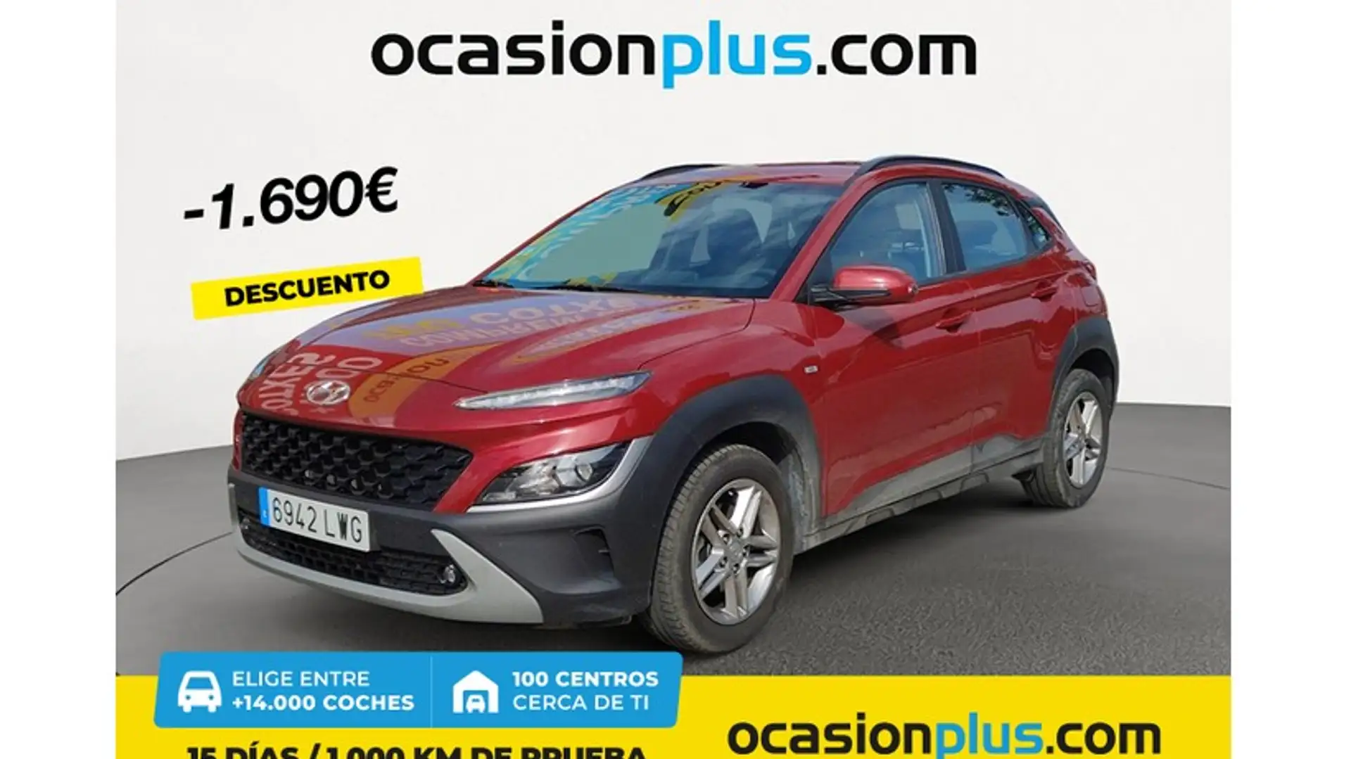 Hyundai KONA 1.0 TGDI 48V Maxx 4x2 Paars - 1
