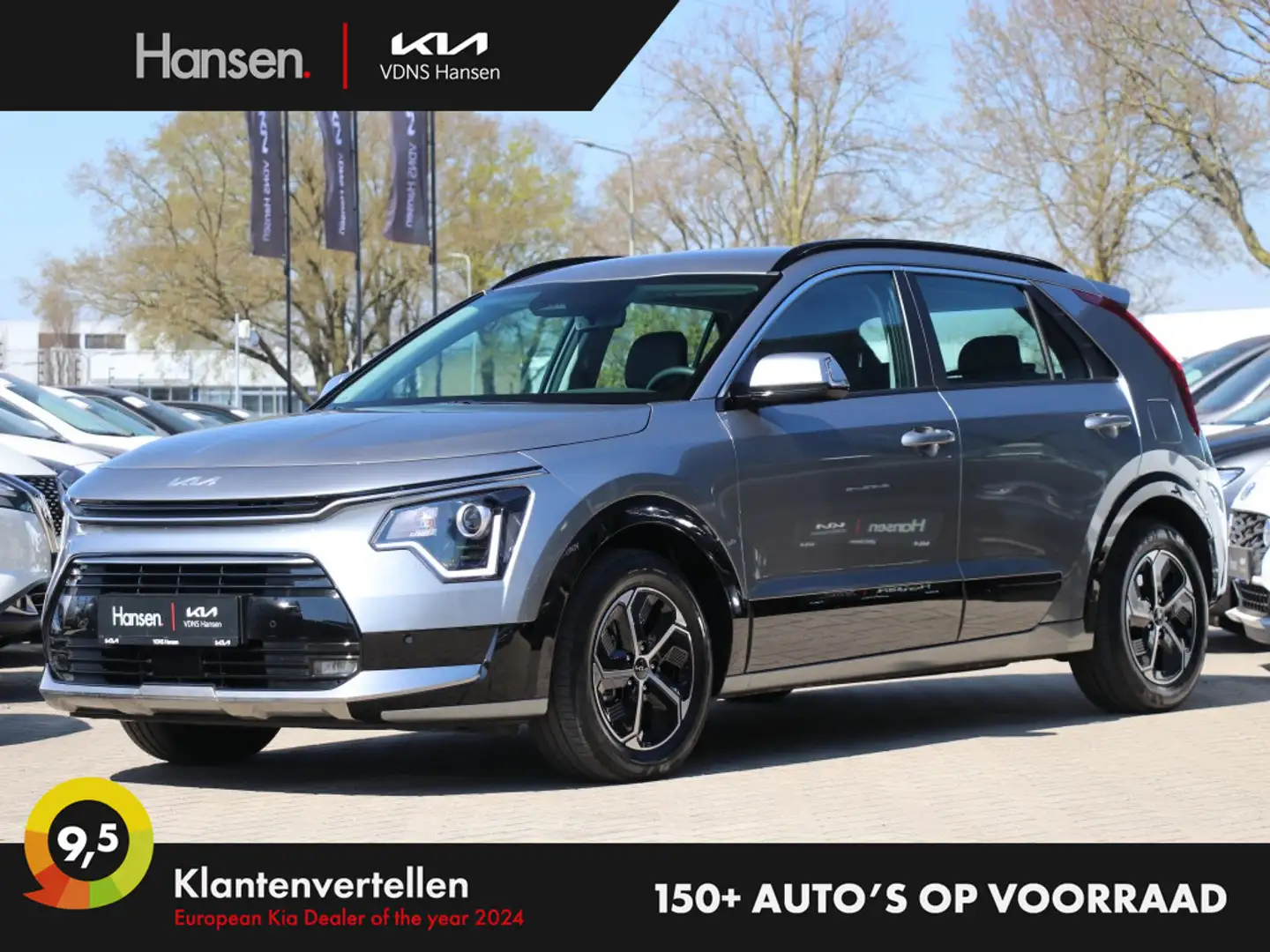 Kia Niro 1.6 GDi Hybrid DynamicLine I Navi I Camera I Half- Grijs - 1