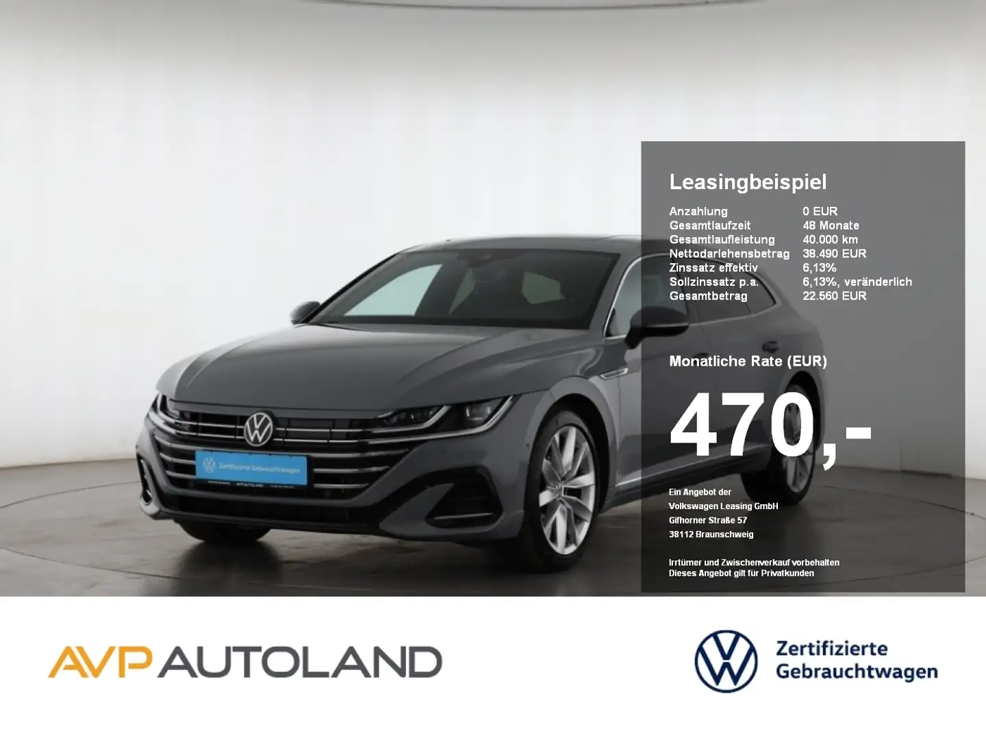 Volkswagen Arteon Shooting Brake 1.4 TSI DSG eHyb. R-Line Grau - 1