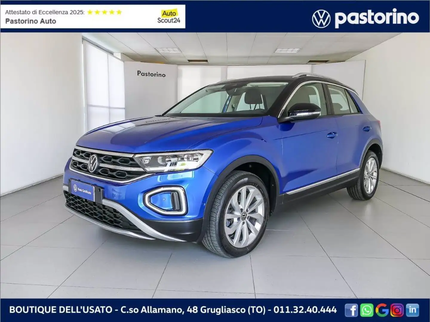 Volkswagen T-Roc 2.0 TDI STYLE DSG 4M 150CV Schwarz - 1