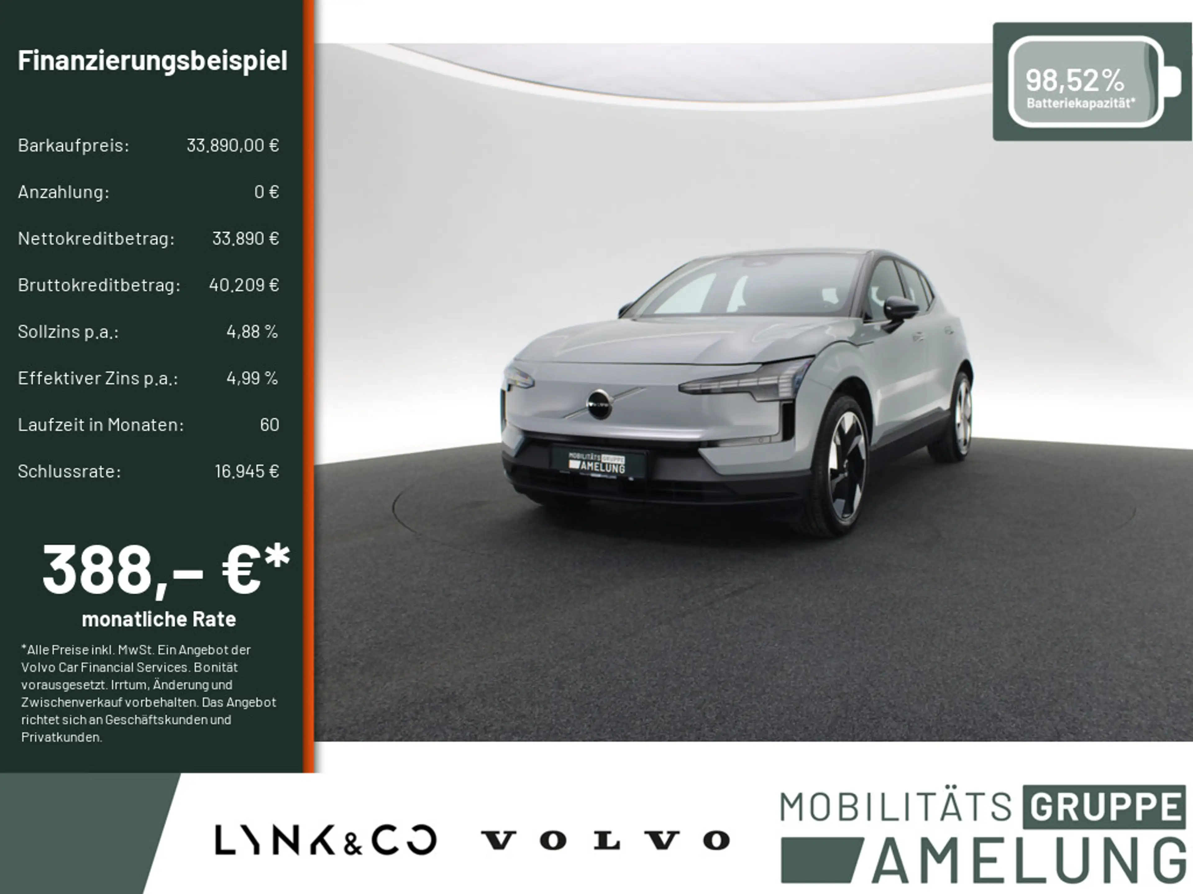 Volvo EX30 Plus 2WD Pure Electric aus 1.Hand ACC