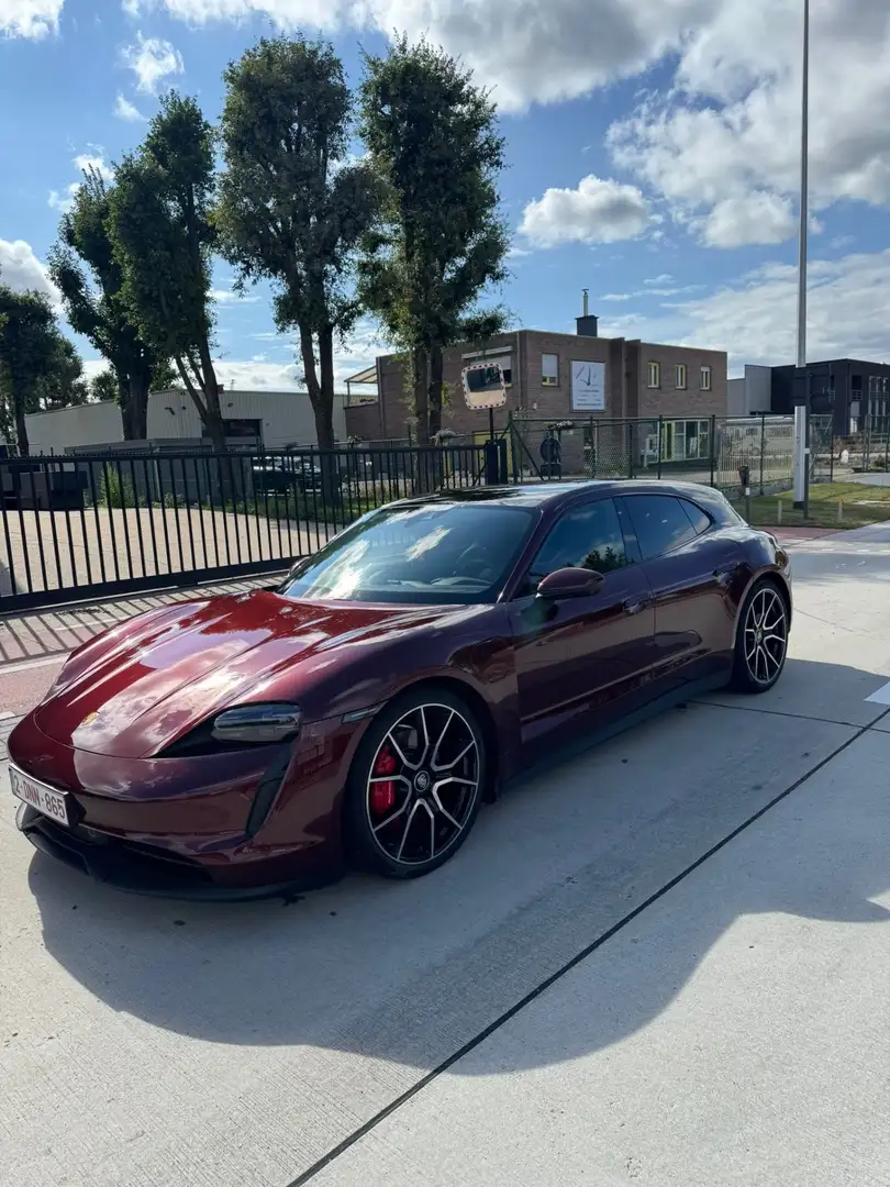 Porsche Taycan 4S Sport Turismo FULL OPTION Червоний - 1